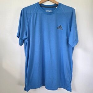Adidas Men's Blue Short Sleeve Ultimate Tee - XL